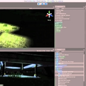 Day Night Cycle Lighting test in Unity 3D