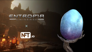 Entropia Universe NFT eggs auction announcement.webp