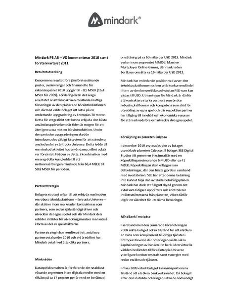 File:MindArk Annual Report 2010 (Swedish).pdf